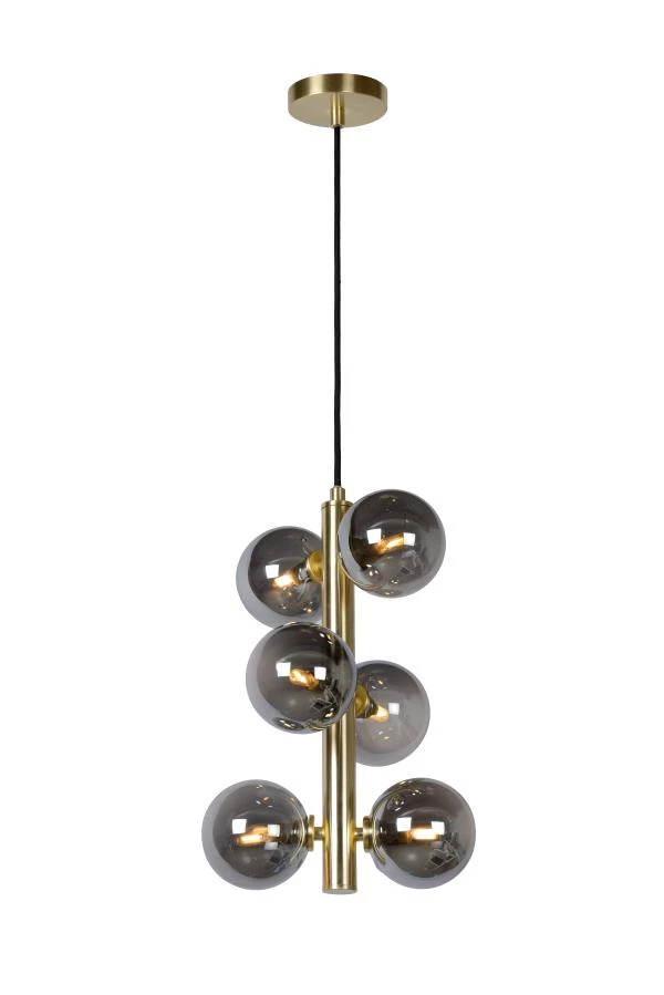 lucide Lucide TYCHO - Hanglamp - Ø 25 5 cm - 6xG9 - Mat Goud / Messing