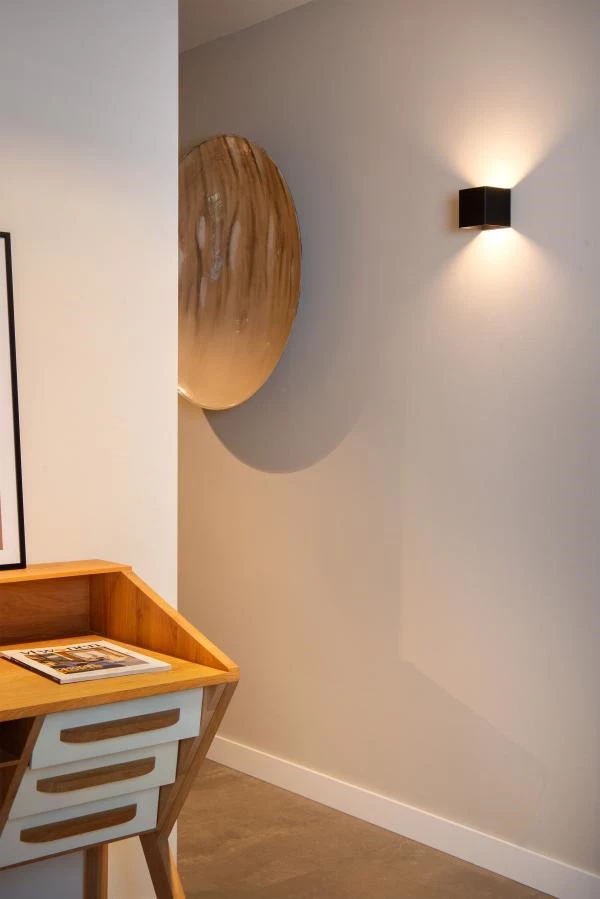 Lucide Lucide VERTIGO - Oplaadbare Wandlamp Binnen/Buiten - Accu/Batterij - LED Dimb. - 1x6W 2700K - IP54 - Bewegingssensor - Magnetisch - Zwart