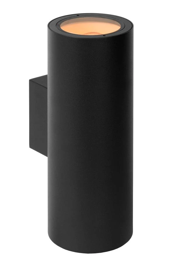 lucide Lucide VOLANTIS - Wandspot / Wandlamp Binnen/Buiten - 2xE27 - IP54 - Zwart
