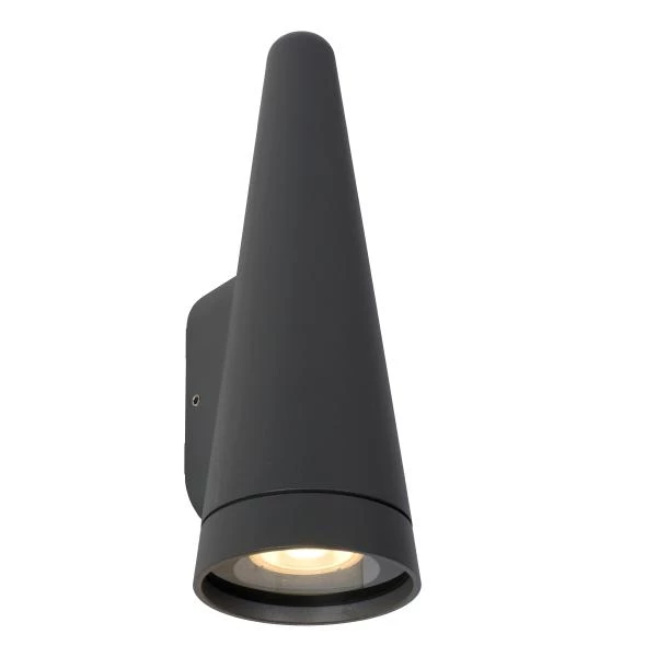 Lucide Lucide WIZARD - Wandlamp Binnen/Buiten - LED Dimb. - 1xGU10 - IP54 - Antraciet