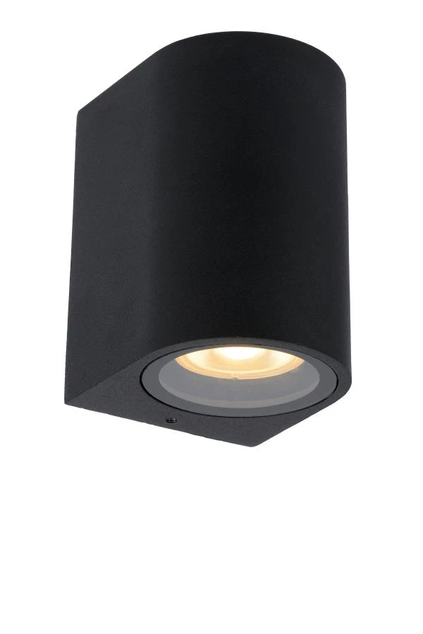 lucide Lucide ZARO - Wandspot / Wandlamp Binnen/Buiten - 1xGU10 - IP44 - Zwart