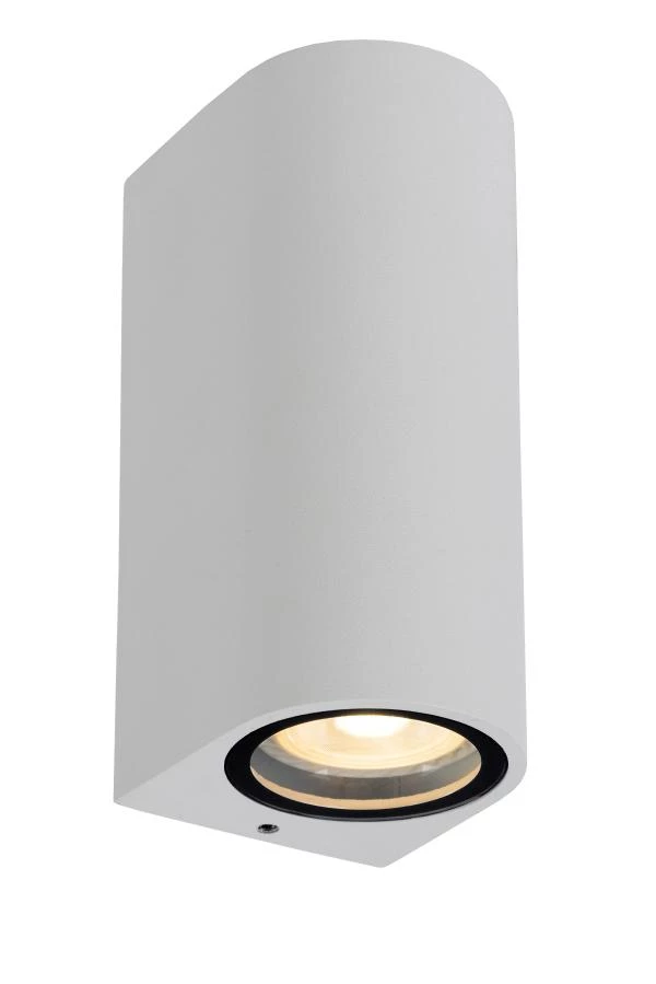 lucide Lucide ZARO - Wandspot / Wandlamp Binnen/Buiten - 2xGU10 - IP44 - Wit