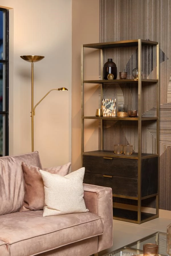 Lucide Lucide ZENITH - Leeslamp - LED Dimb. - 3000K - Mat Goud / Messing