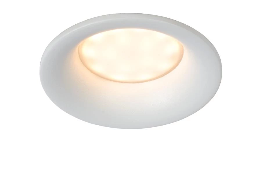 lucide Lucide ZIVA - Inbouwspot Badkamer - Ø 8 5 cm - 1xGU10 - IP44 - Wit