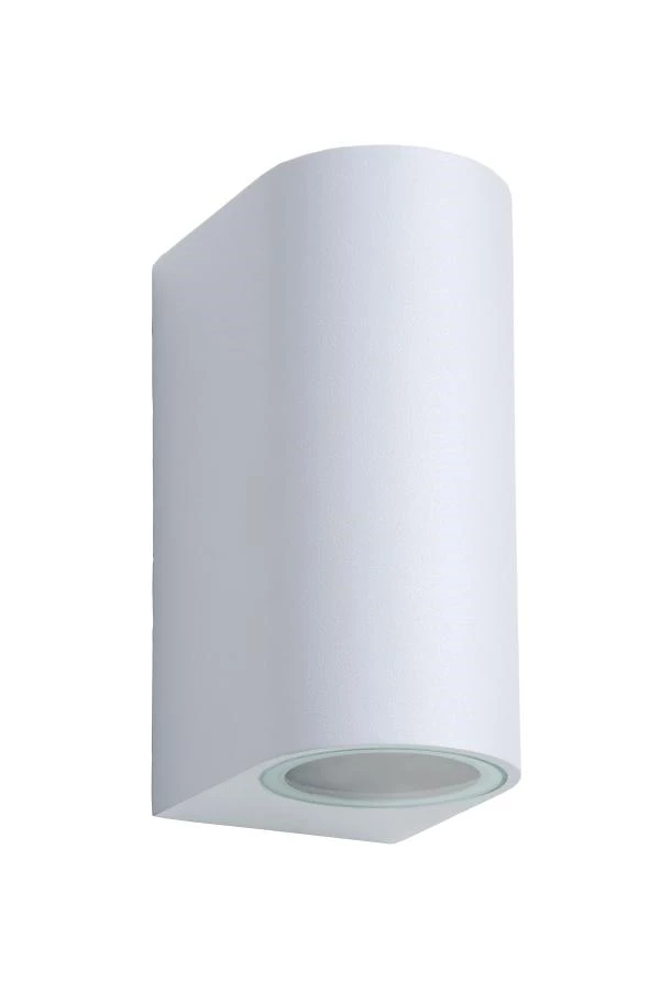 Lucide Lucide ZORA-LED - Wandspot / Wandlamp Binnen/Buiten - LED Dimb. - GU10 - 2x5W 3000K - IP44 - Wit