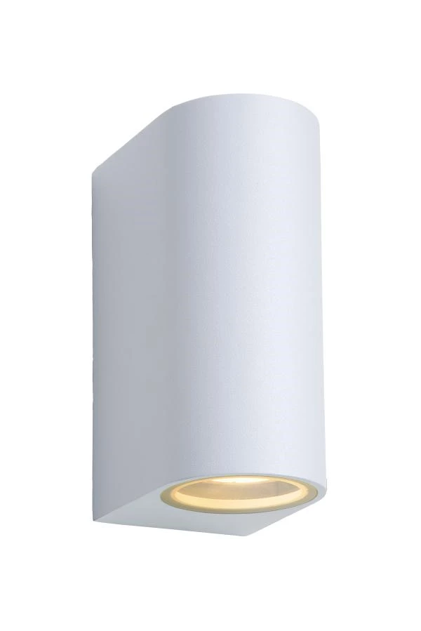 lucide Lucide ZORA-LED - Wandspot / Wandlamp Binnen/Buiten - LED Dimb. - GU10 - 2x5W 3000K - IP44 - Wit