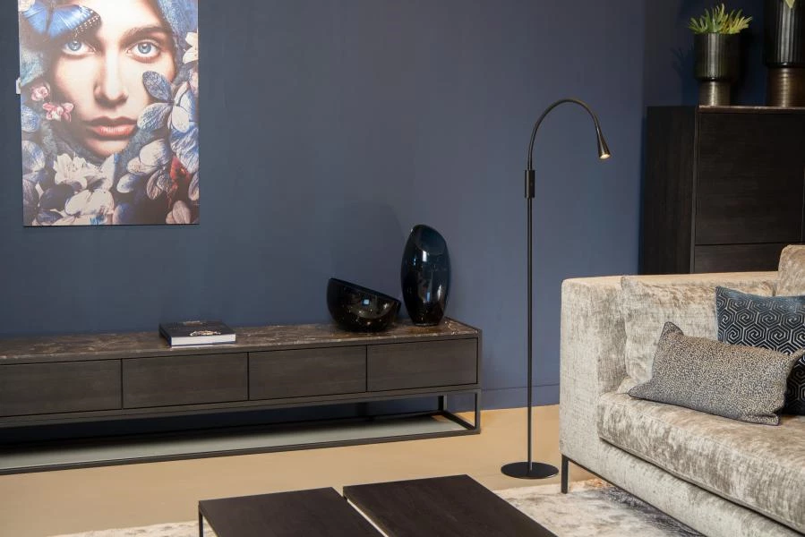 Lucide Lucide ZOZY - Leeslamp - LED 3 StepDim - 1x4W 3000K - Zwart