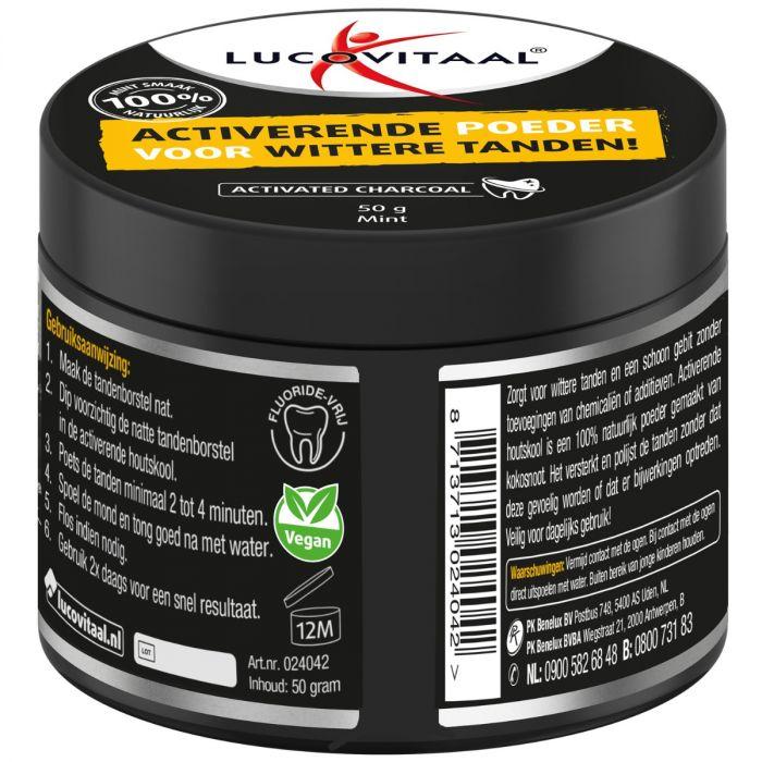 Lucovitaal Activated Charcoal Houtskoolpoeder 50 Gram
