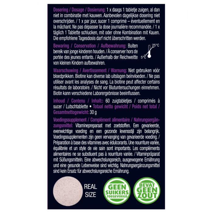 Lucovitaal Biotine 10.000 Mcg Forte 60 Zuigtabletten