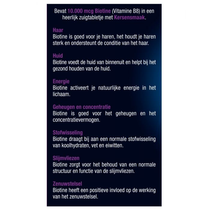 Lucovitaal Biotine 10.000 Mcg Forte 60 Zuigtabletten