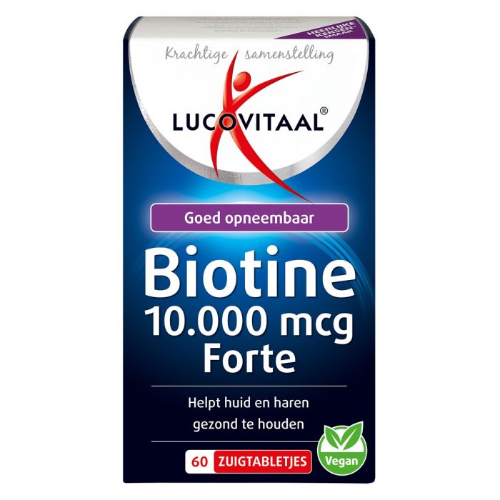 lucovitaal Biotine 10.000 mcg Forte 60 zuigtabletten