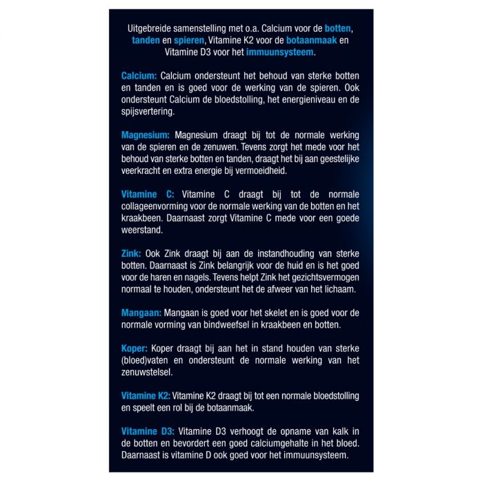 Lucovitaal Calcium Magnesium Bot Formule 60 Tabletten