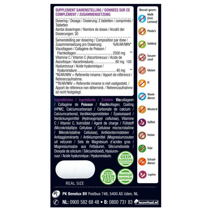Lucovitaal Collageen 2500 Mg Pure Marine 60 Tabletten