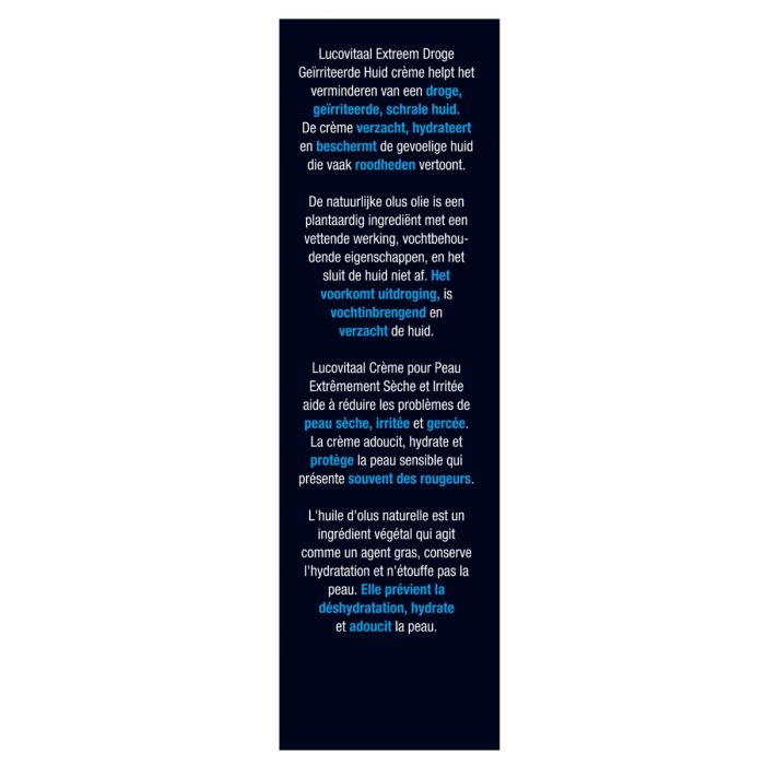 Lucovitaal Extreem Droge Geïrriteerde Huid Crème 50 Ml