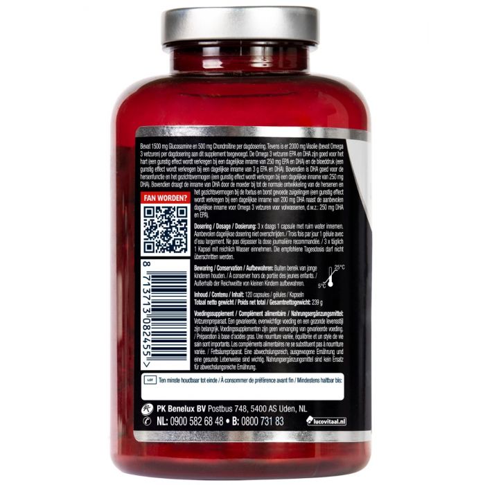 Lucovitaal Glucosamine Chondroïtine Visolie 120 Capsules