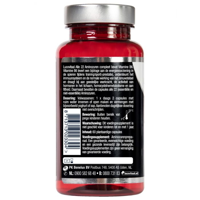 Lucovitaal Alle 22 Aminozuren Compleet 60 Capsules