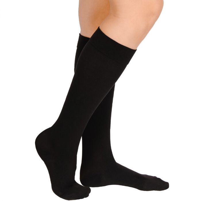 Lucovitaal Bamboe Kniesok Zwart 2 Paar