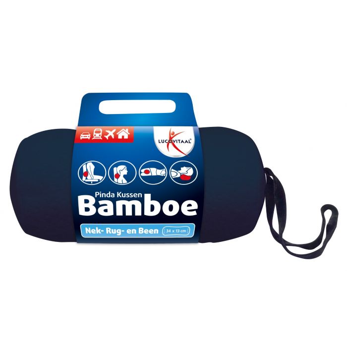 lucovitaal Bamboe Pinda Kussentje (BLAUW)