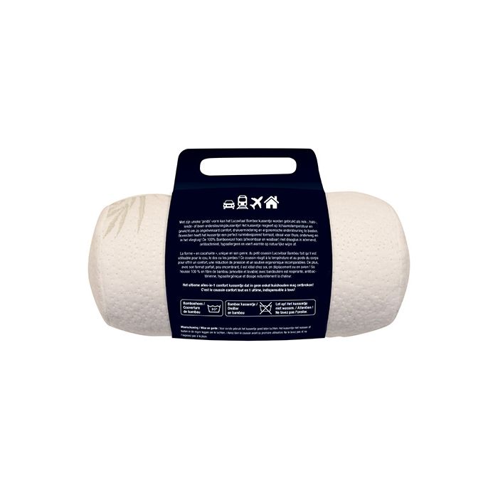 Lucovitaal Bamboe Pinda Kussentje (WIT)