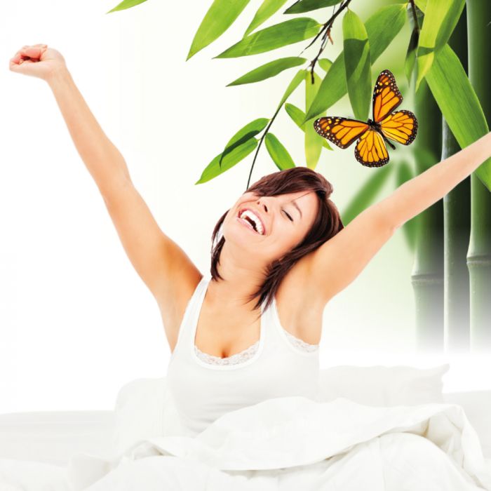 Lucovitaal Bamboe Vlinderkussen