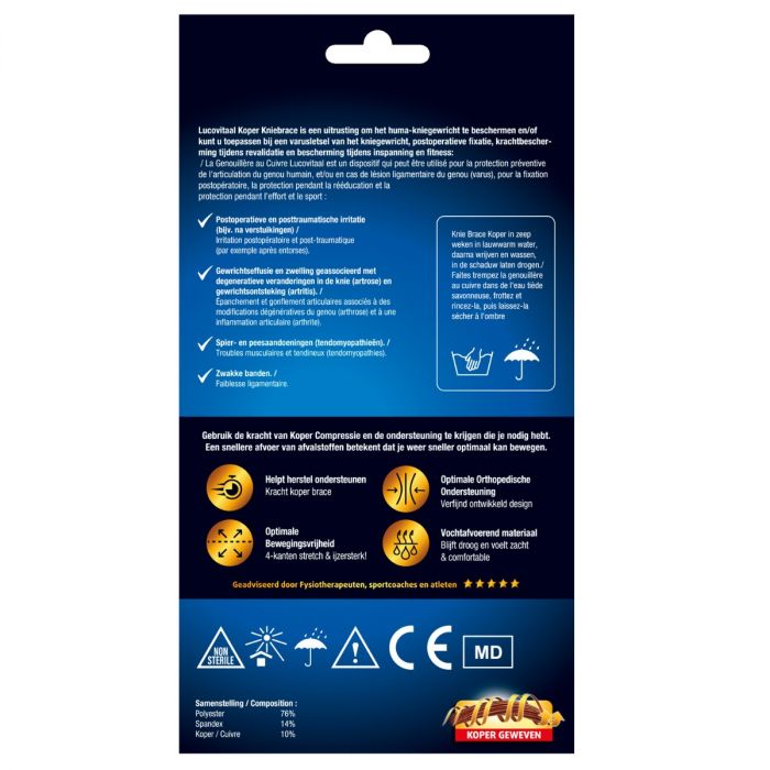 Lucovitaal Brace Knie Koper