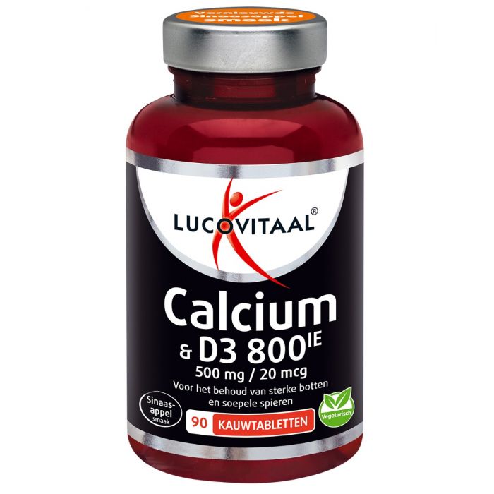 lucovitaal Calcium 500 mg + D3 20 mcg kauwtablet