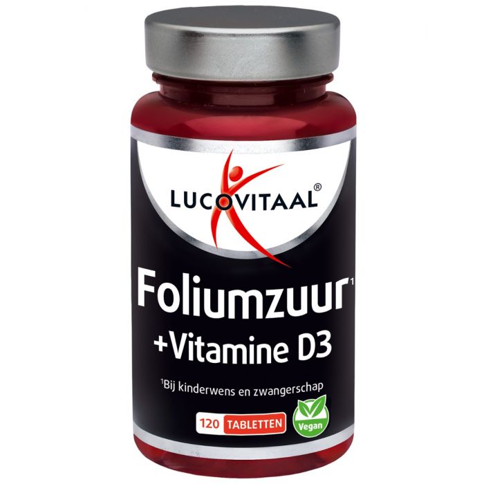 lucovitaal Foliumzuur + Vitamine D3 120 tabletten