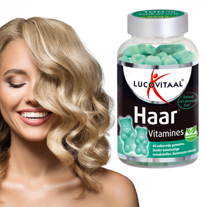 Lucovitaal Haar Vitamines Gummies Suikervrij