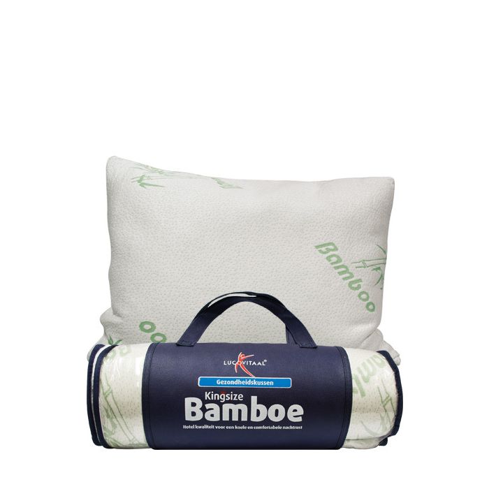 lucovitaal Kingsize Bamboe Hoofdkussen