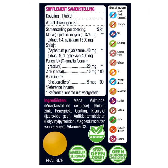 Lucovitaal Libido Support Vrouw 30 Tabletten