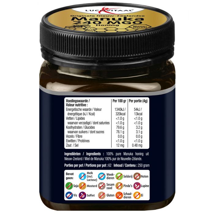 Lucovitaal Manuka Honing 240 MGO