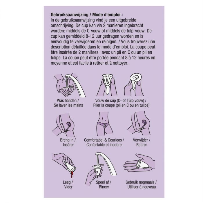 Lucovitaal Menstruatiecup Maat A & B