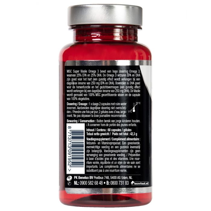 Lucovitaal MSC Visolie Omega 3 Capsules