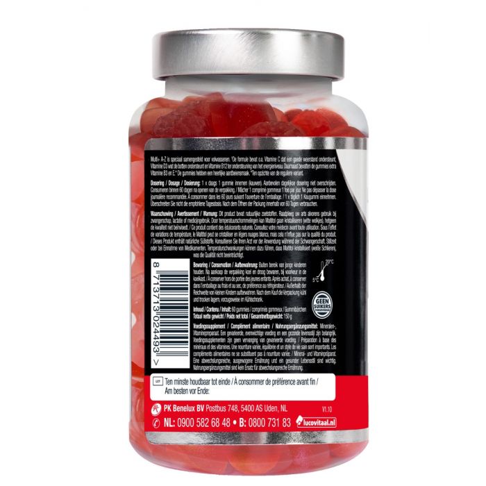 Lucovitaal Multi+ A-Z Gummies Suikervrij