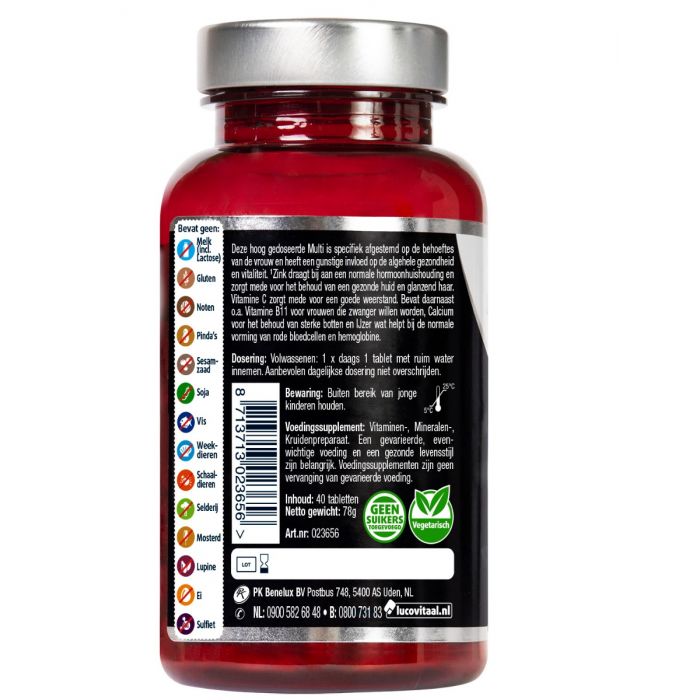 Lucovitaal Multivitamine Vrouw