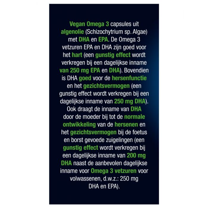 Lucovitaal Omega 3 375mg EPA & DHA Vegan