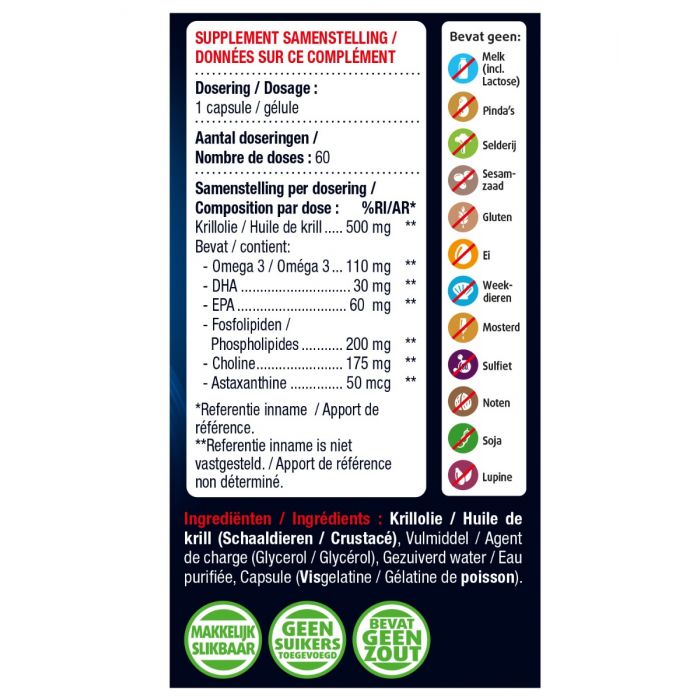 Lucovitaal Omega 3 Krill Olie 500 Mg