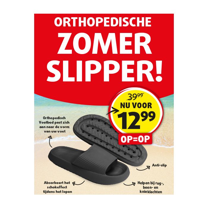 Lucovitaal Orthopedische Zomer Badslippers (Beige)