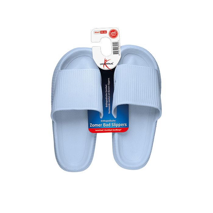 lucovitaal Orthopedische Zomer Badslippers (Blauw)
