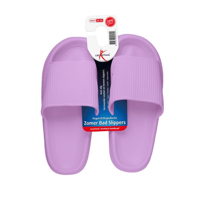 lucovitaal Orthopedische Zomer Badslippers (Roze)