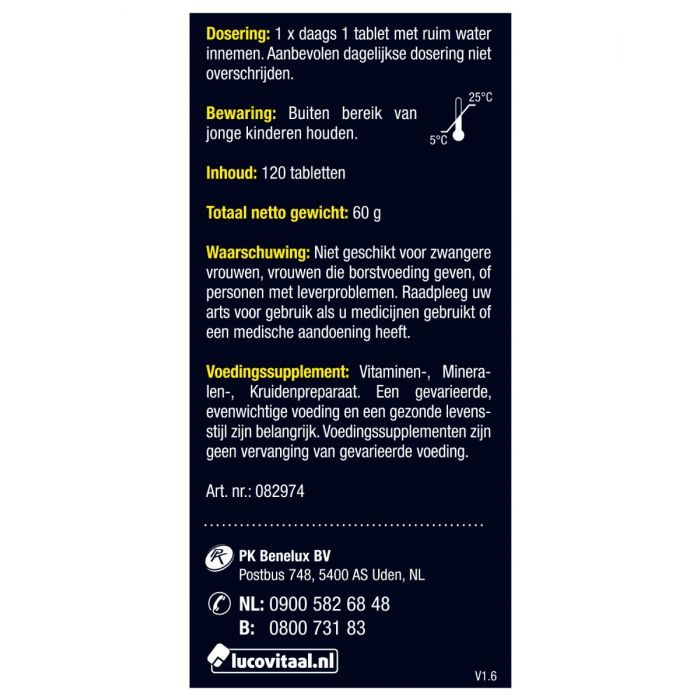 Lucovitaal Overgang Balans 120 Tabletten