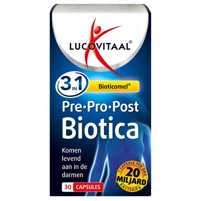 lucovitaal Pre · Pro · Post Biotica 30 capsules