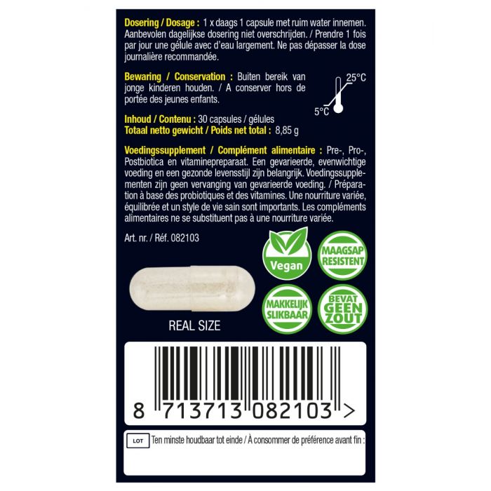 Lucovitaal Pre · Pro · Post Bioticomel 30 Capsules