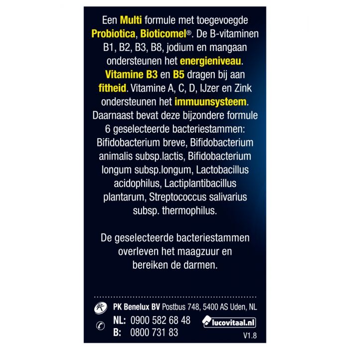 Lucovitaal Probiotica Vitaminen & Mineralen Complex