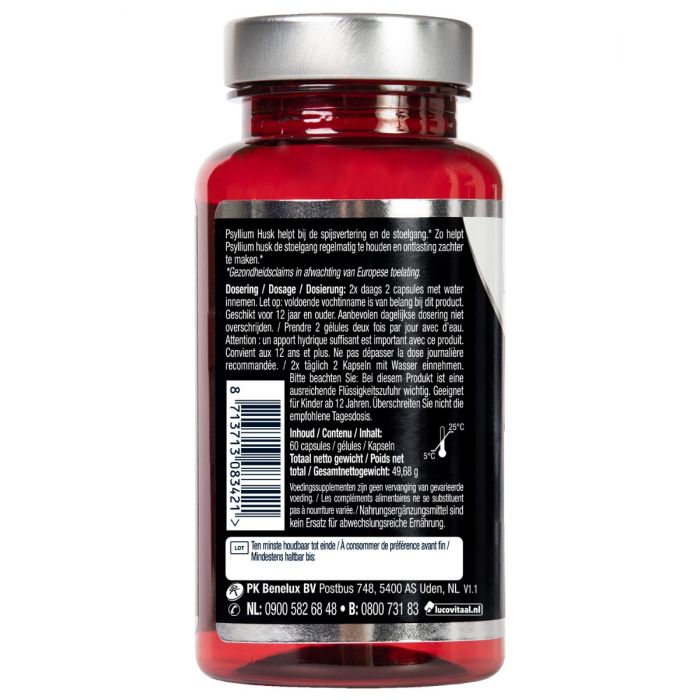 Lucovitaal Psyllium Husk Vezels 60 Capsules