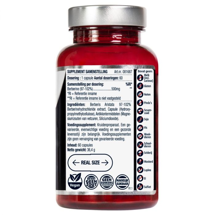 Lucovitaal Puur Berberine 500 Mg