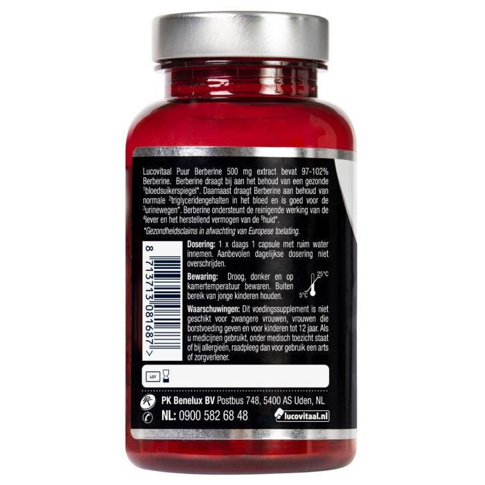 Lucovitaal Puur Berberine 500 Mg