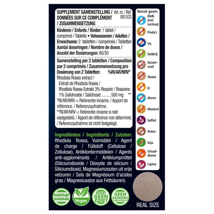 Lucovitaal Rhodiola Rosea 60 Tabletten