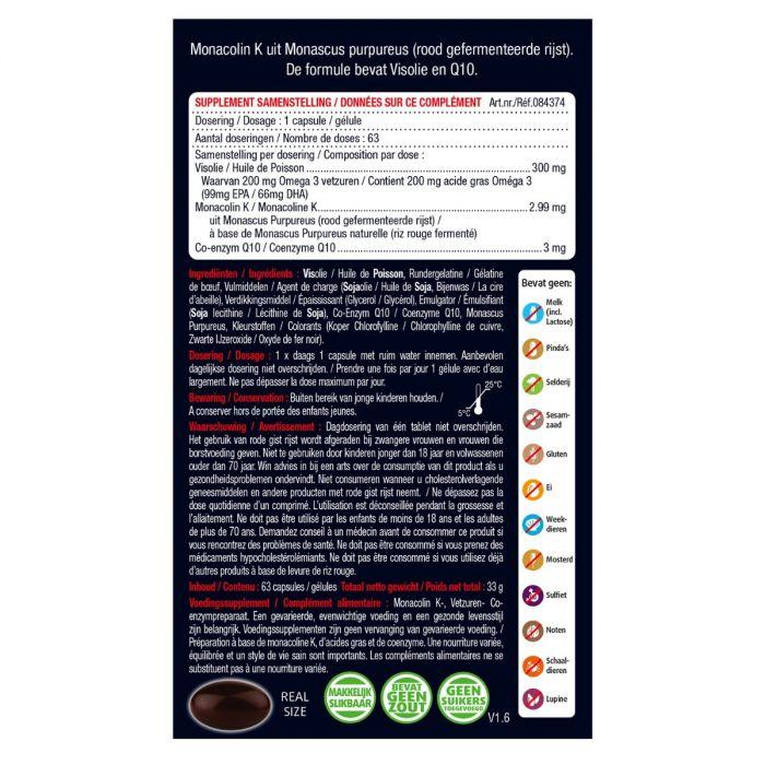 Lucovitaal Rode Gist Rijst Visolie & Q10 63 Capsules