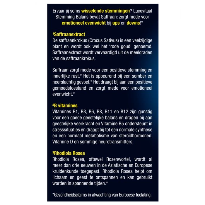 Lucovitaal Stemming Balans 30 Capsules